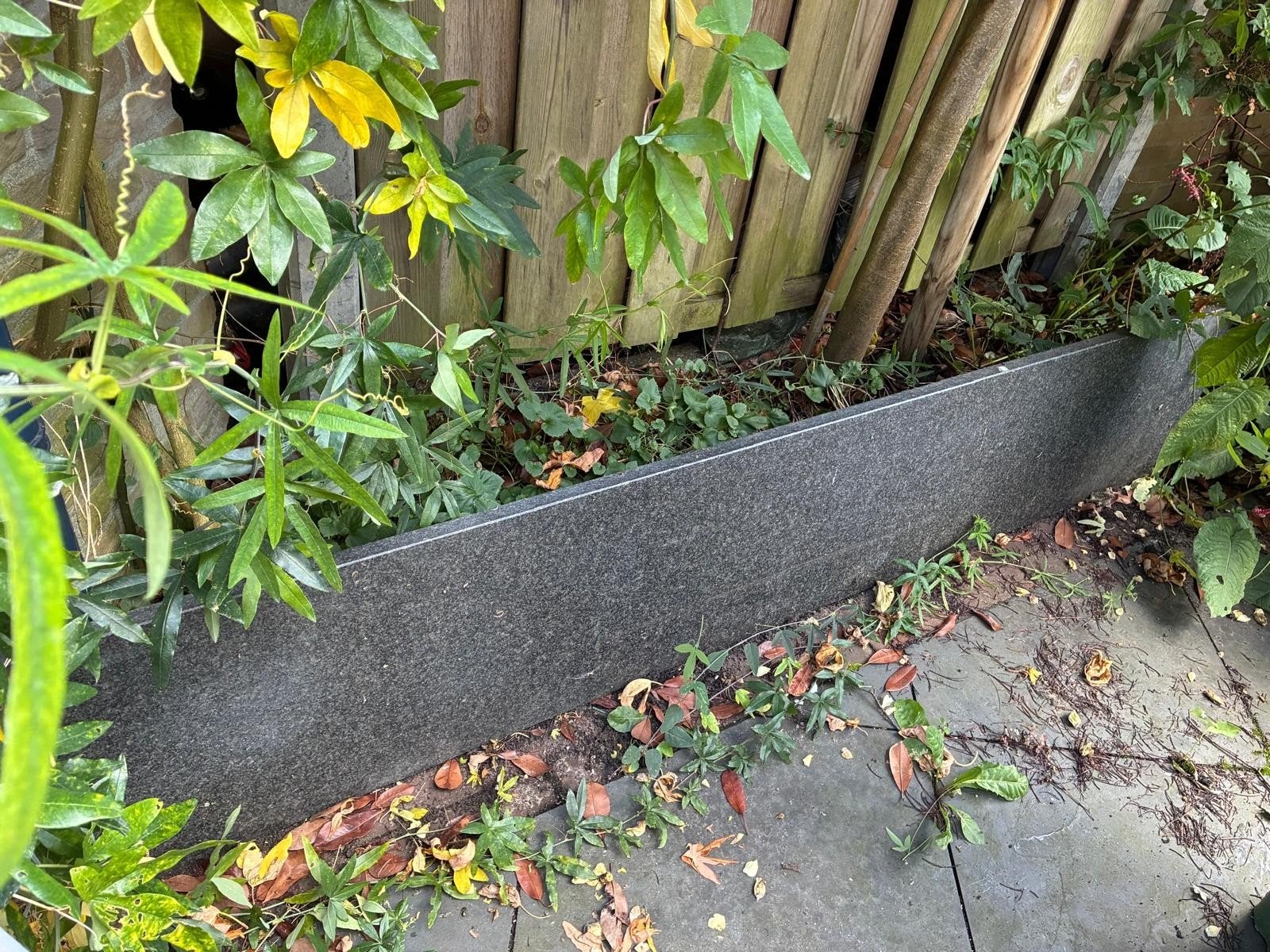 Granieten aanrechtblad, gezoet in nette staat, Huis en Inrichting, Ophalen, Gebruikt, Minder dan 50 cm, 200 cm of meer