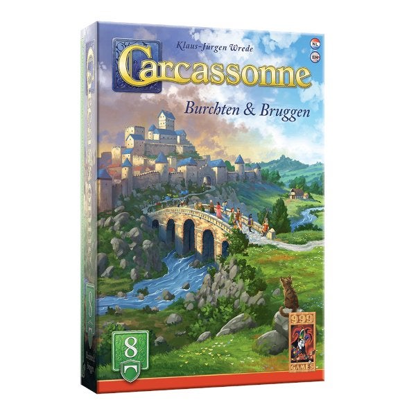 Carcassonne Uitbreiding 8 Burchten & Bruggen 999 Games, 999 Games, Nieuw, Ophalen of Verzenden, Vijf spelers of meer