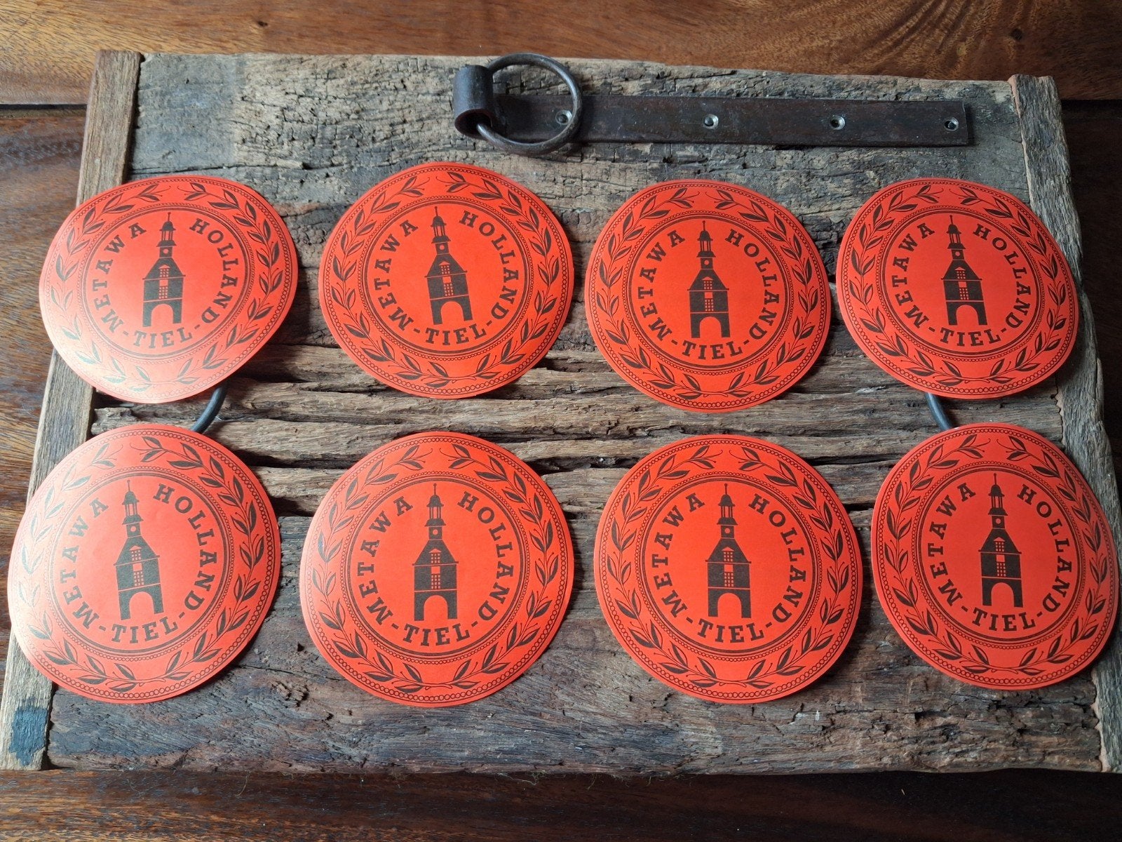 Vintage Metawa Tiel Holland stickers (8 stuks), Ophalen of Verzenden, Nieuw