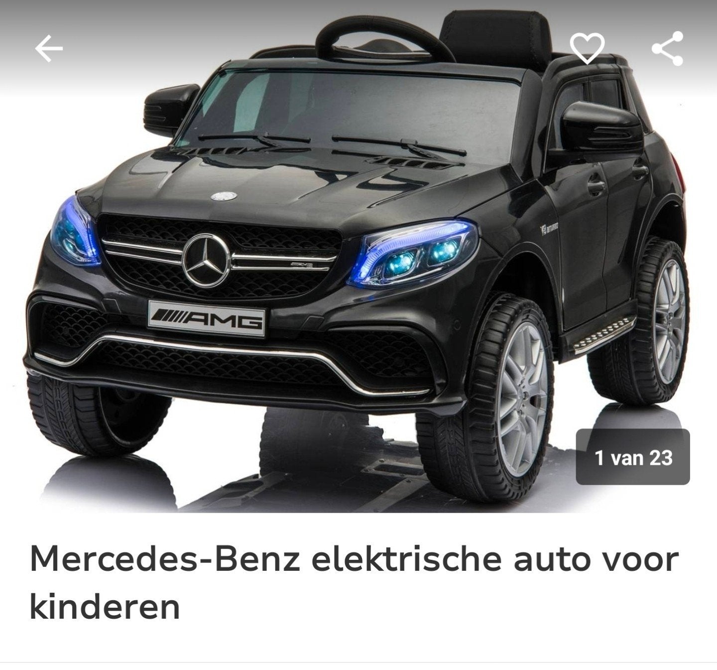Elektrische kinderauto Mercedes-Benz, weinig gebruikt, Ophalen of Verzenden, Zo goed als nieuw