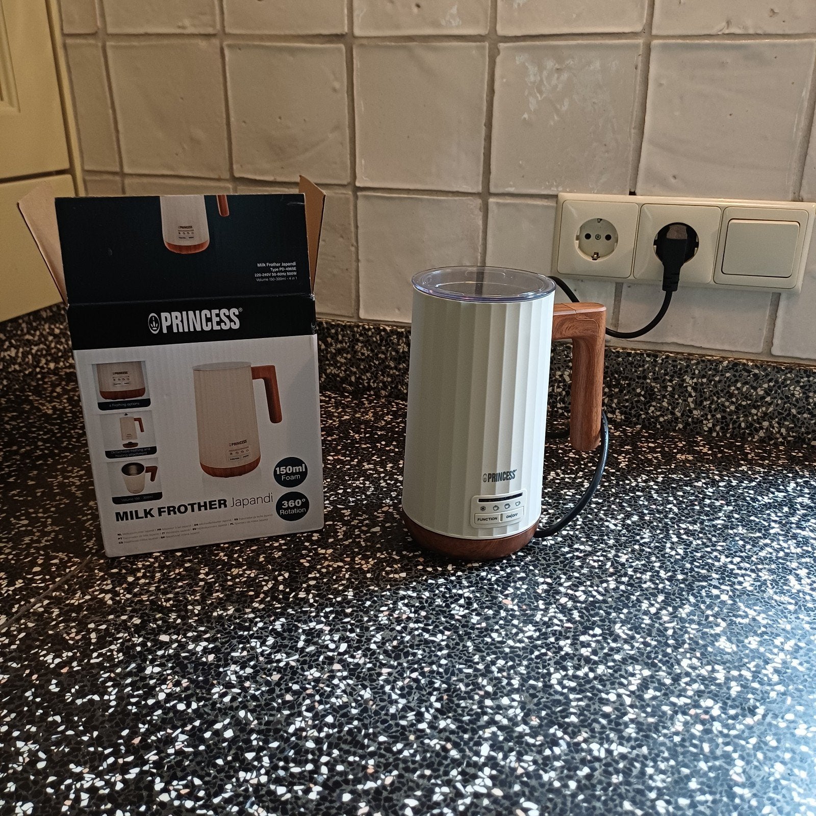 Nieuwe Princess Milk Frother Japandi - Melkopschuimer, Overige modellen, Overige typen, Ophalen of Verzenden, Zo goed als nieuw