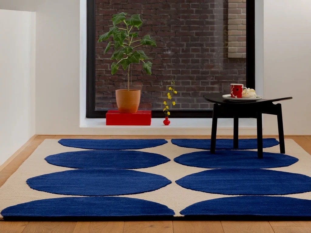 SALE Brink en Campman tapijt Marimekko Isot Kivet 170 x 240, Ophalen, 100 tot 150 cm, Crème, Rechthoekig