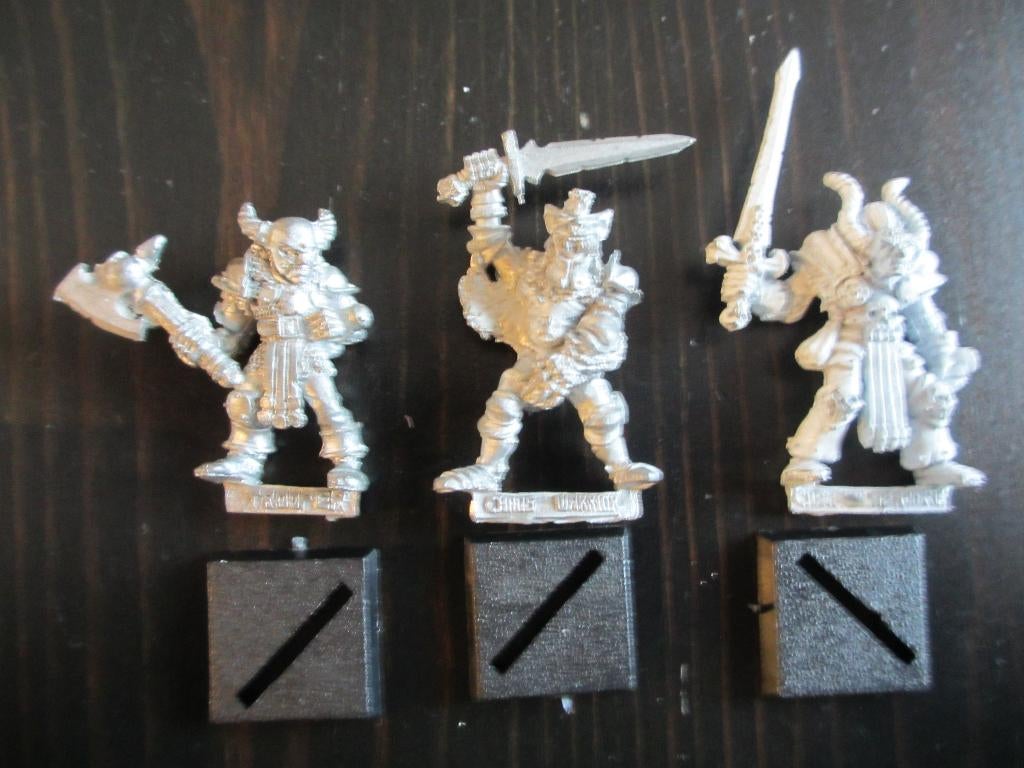 Warhammer Fantasy - vintage metalen Chaos Warriors, Hobby en Vrije tijd, Wargaming, Zo goed als nieuw, Warhammer, Figuurtje(s)
