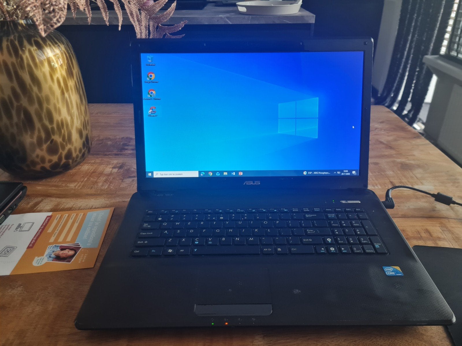 asus 17.3 inch laptop, Ophalen, Gebruikt, 17 inch of meer, 2 tot 3 Ghz