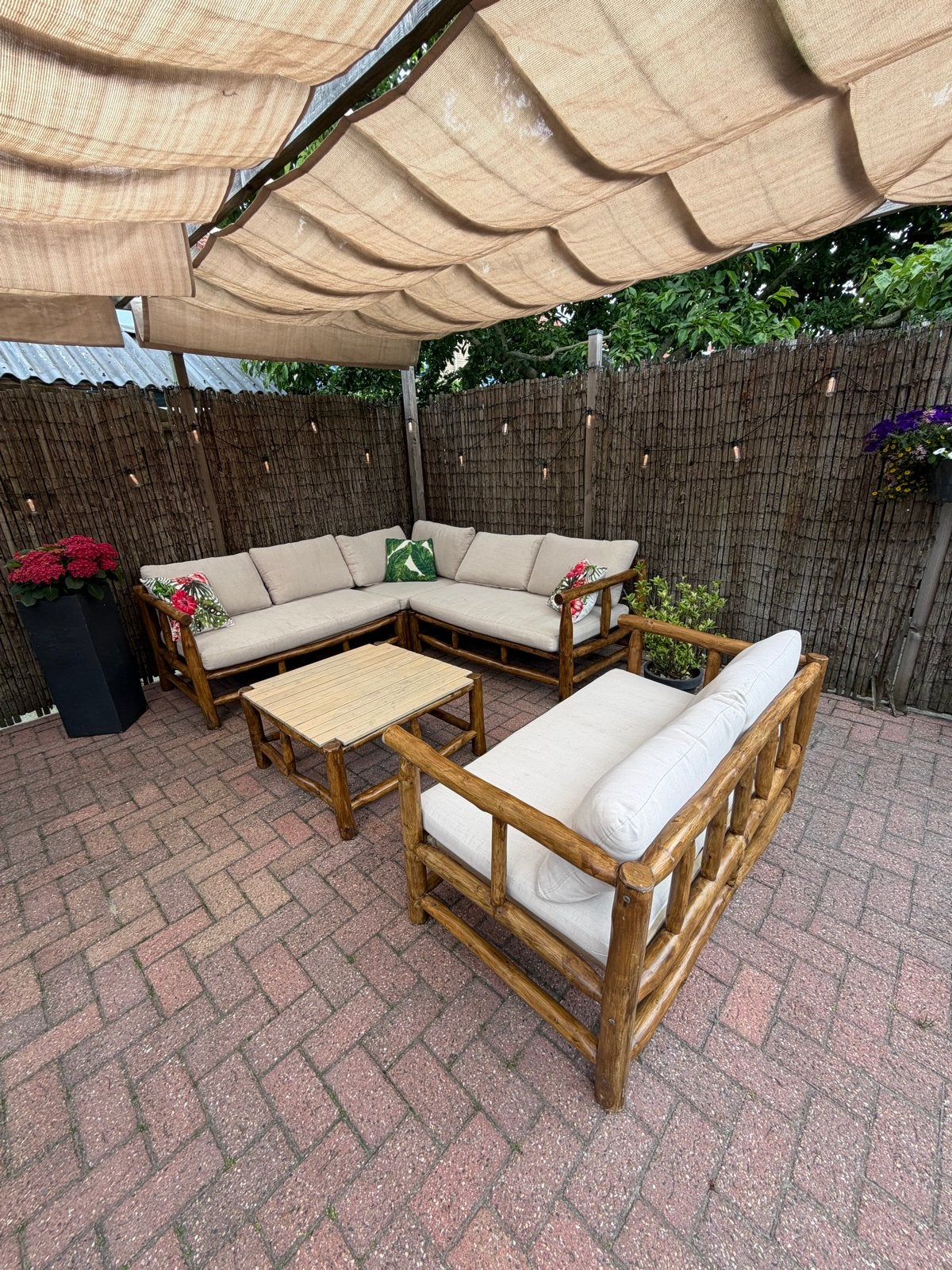 Casablanca loungeset met regenhoes en opbergtas, Ophalen, Gebruikt, Meer dan 8 zitplaatsen, Loungeset
