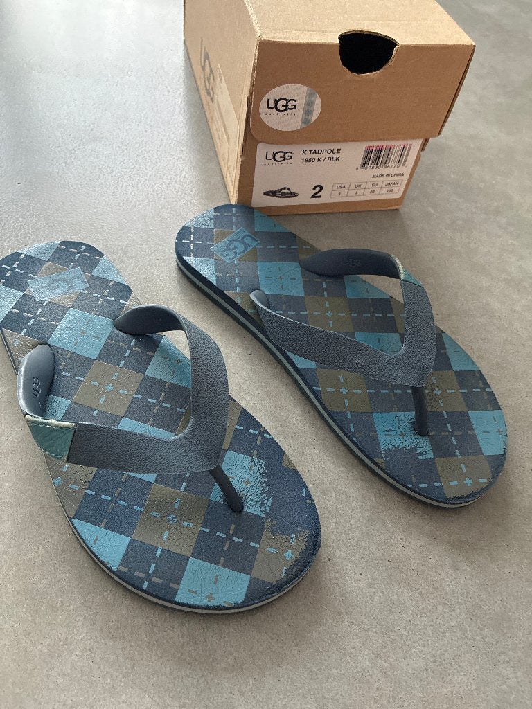 Teenslippers UGG, Kinderen en Baby's, Kinderkleding | Schoenen en Sokken, Gebruikt, UGG, Jongen of Meisje, Overige typen