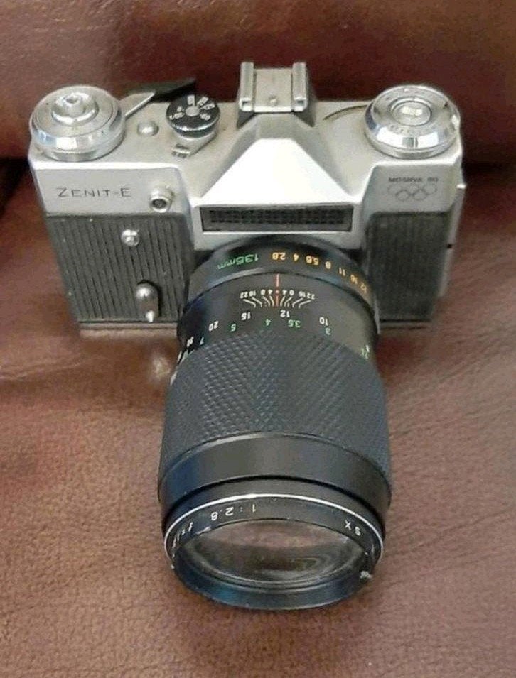 Vintage Zenit-E spiegelreflexcamera, Ophalen of Verzenden, Gebruikt, Spiegelreflex, Overige Merken