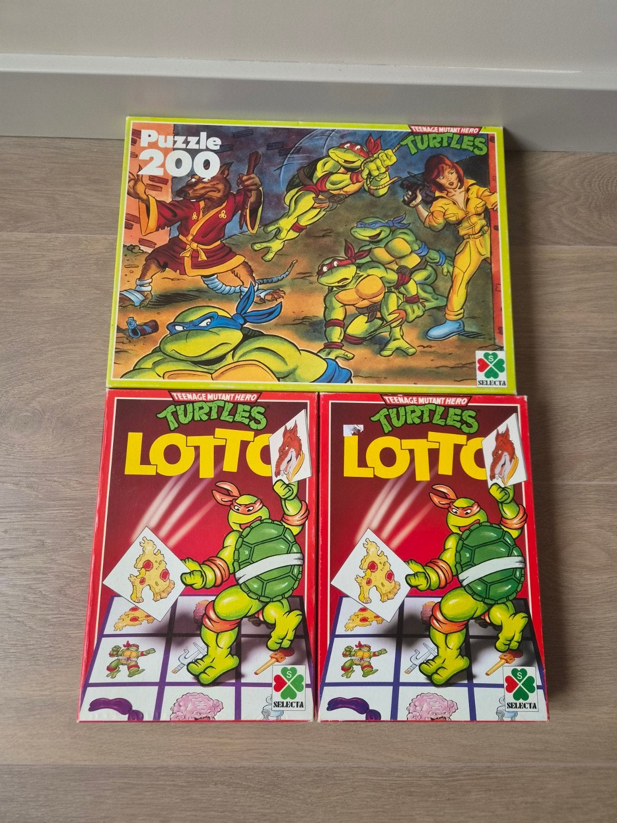 Turtles Pakket: Puzzle 200 stukjes & 2x Lotto, Ophalen of Verzenden, Meer dan 50 stukjes, Zo goed als nieuw, 6 jaar of ouder