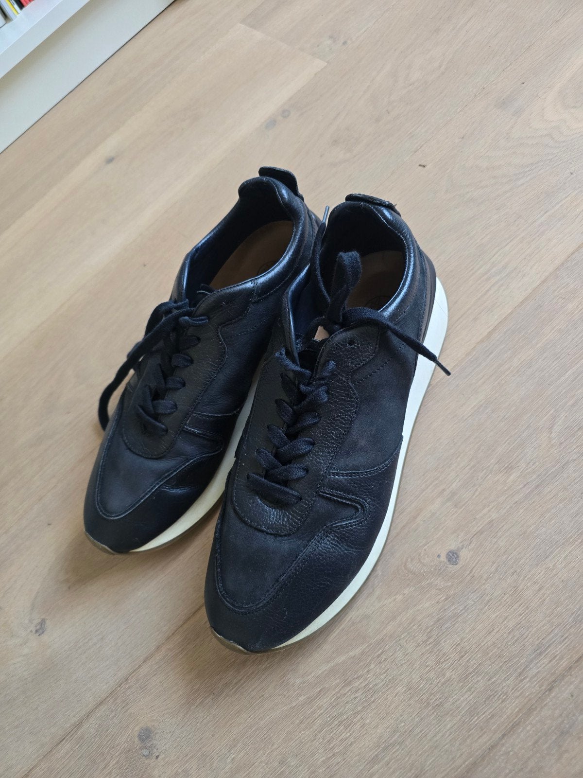 Massimo Dutti Leren Sneakers Heren Maat 44 - Gedragen, Ophalen of Verzenden, Gedragen, Massimo Dutti, Sneakers of Gympen