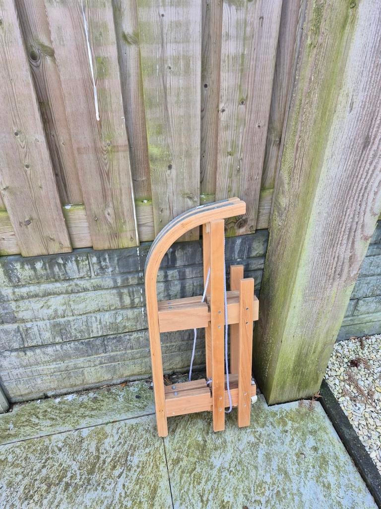 Houten slee, Ophalen of Verzenden, Gebruikt, Hout