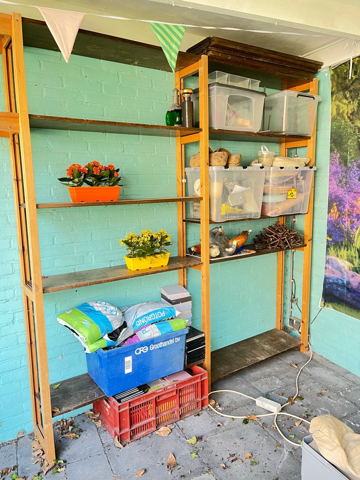 Lundia kast met 13 planken en 2 zijplankjes, Huis en Inrichting, Ophalen of Verzenden, Gebruikt