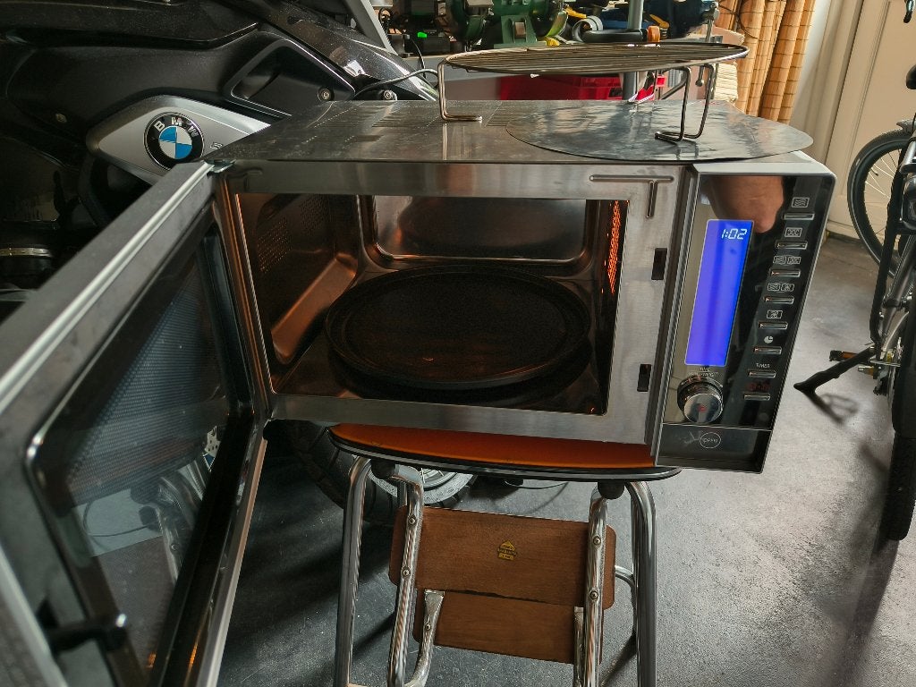 rvs combi magnetron, Ophalen, Combimagnetron, Gebruikt, Draaiplateau