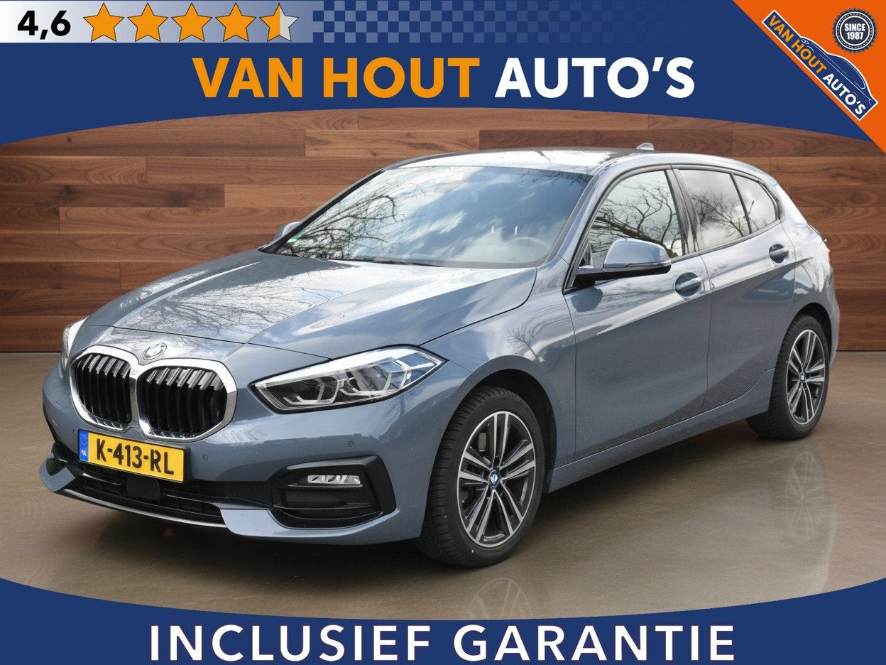 BMW 1-serie 118i High Executive SPORTLINE | SPORTLEDER | TRE, Gebruikt, Met garantie (alle), Bedrijf, Handgeschakeld