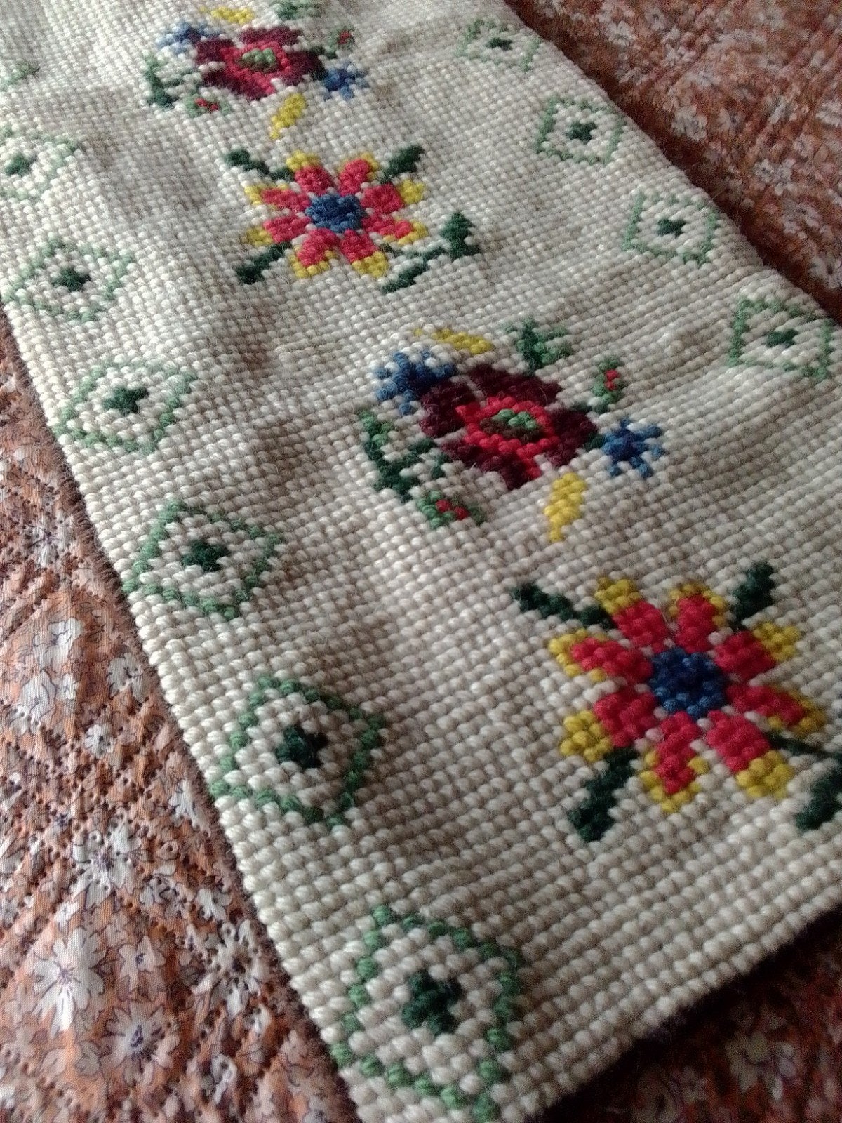 Prachtige tafelloper vintage, Ophalen of Verzenden, Zo goed als nieuw, Rechthoekig, 50 tot 100 cm