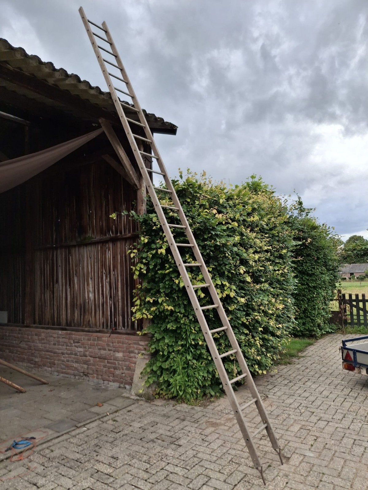 Aluminium ladder, Doe-het-zelf en Verbouw, Ophalen, Gebruikt, 4 meter of meer