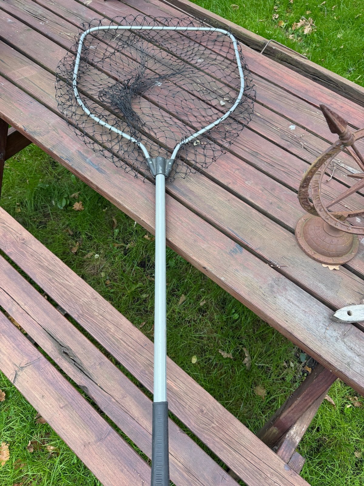 Visnet 1.28m lang met 50cm vierkant netgedeelte, Ophalen, Gebruikt, Net of Fuik