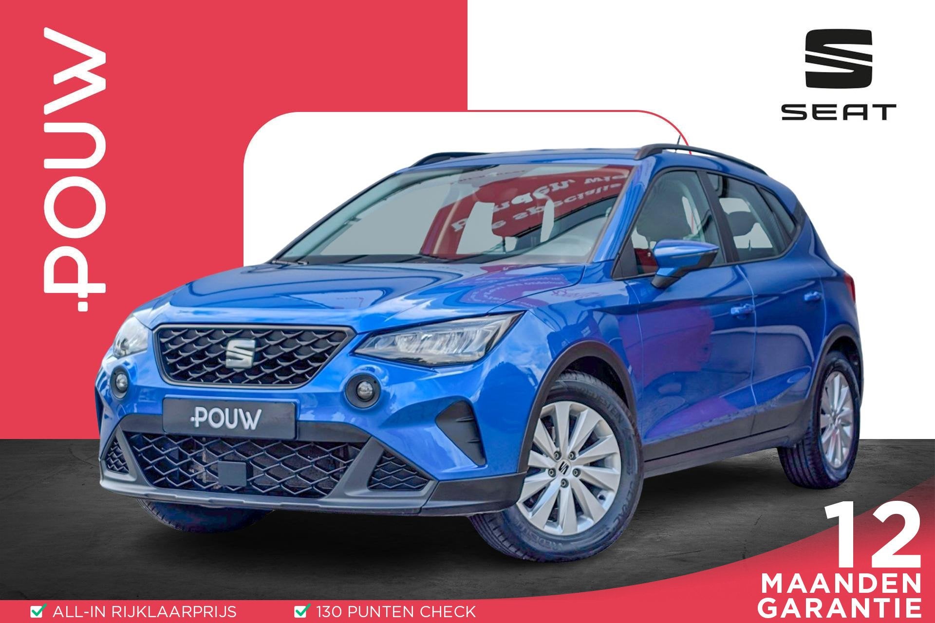 SEAT Arona 1.0 TSI 95pk Style | App connect | Climatronic |, Auto's, 12 maanden, Stof, Gebruikt, 95 pk