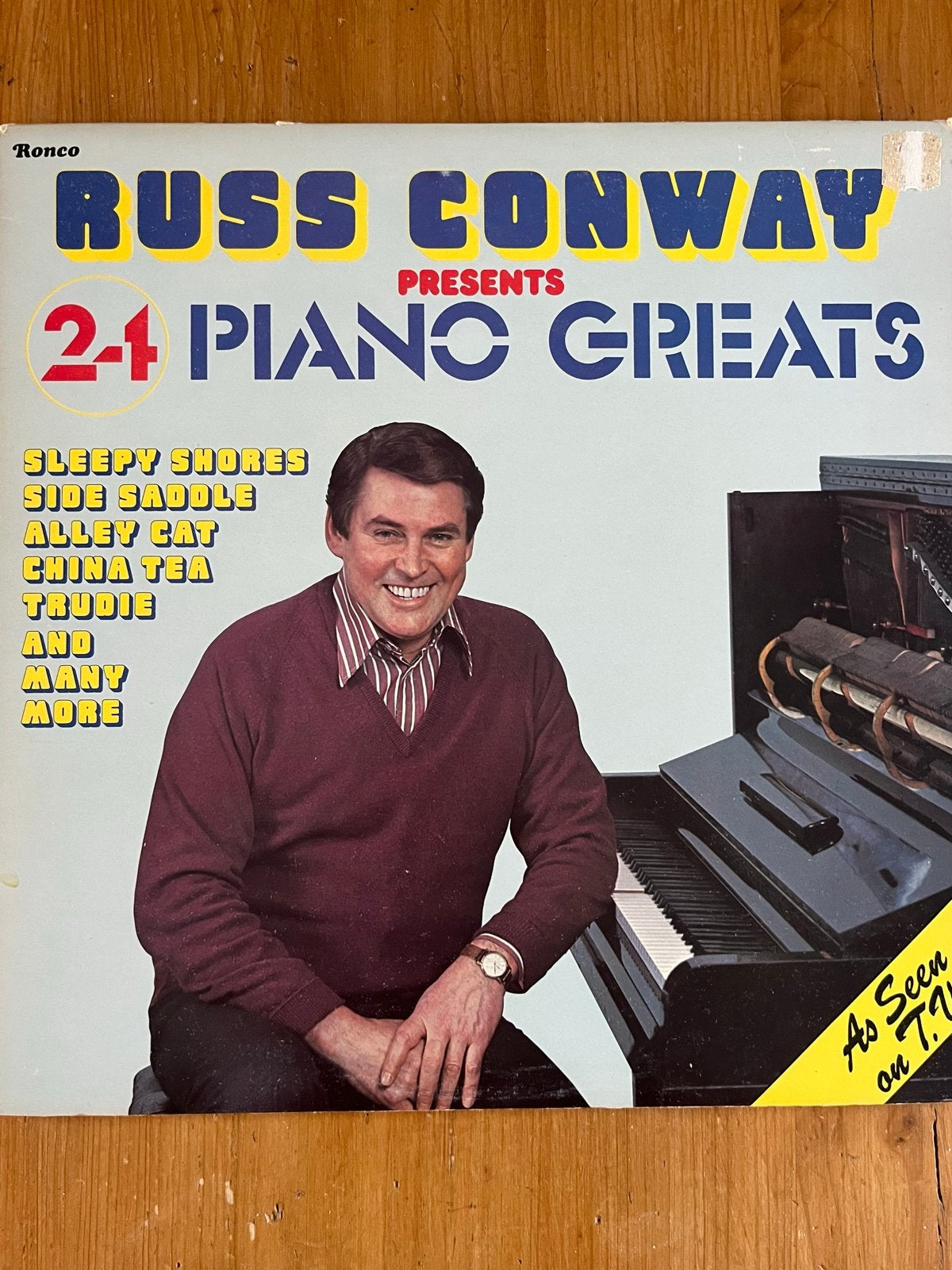 Russ Conway - 24 Piano Greats LP (1977), Ophalen of Verzenden, Gebruikt, LP