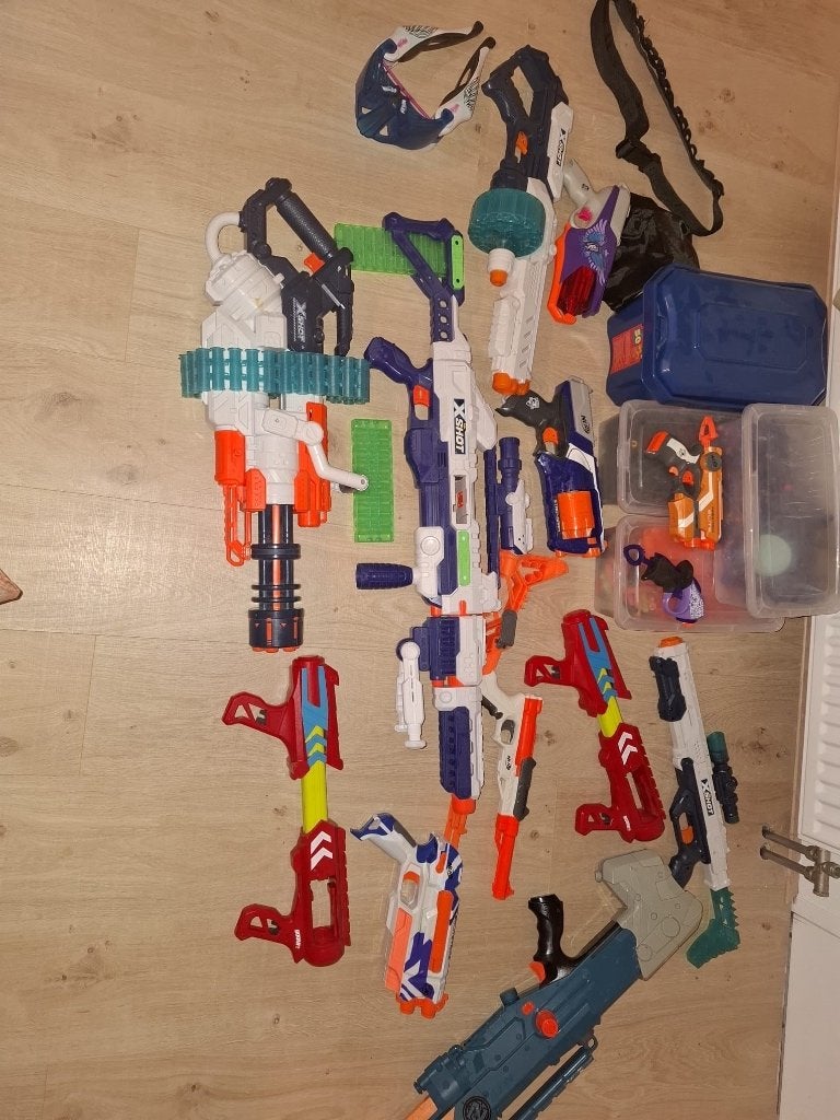 Nerf en X-shot, Ophalen, Zo goed als nieuw