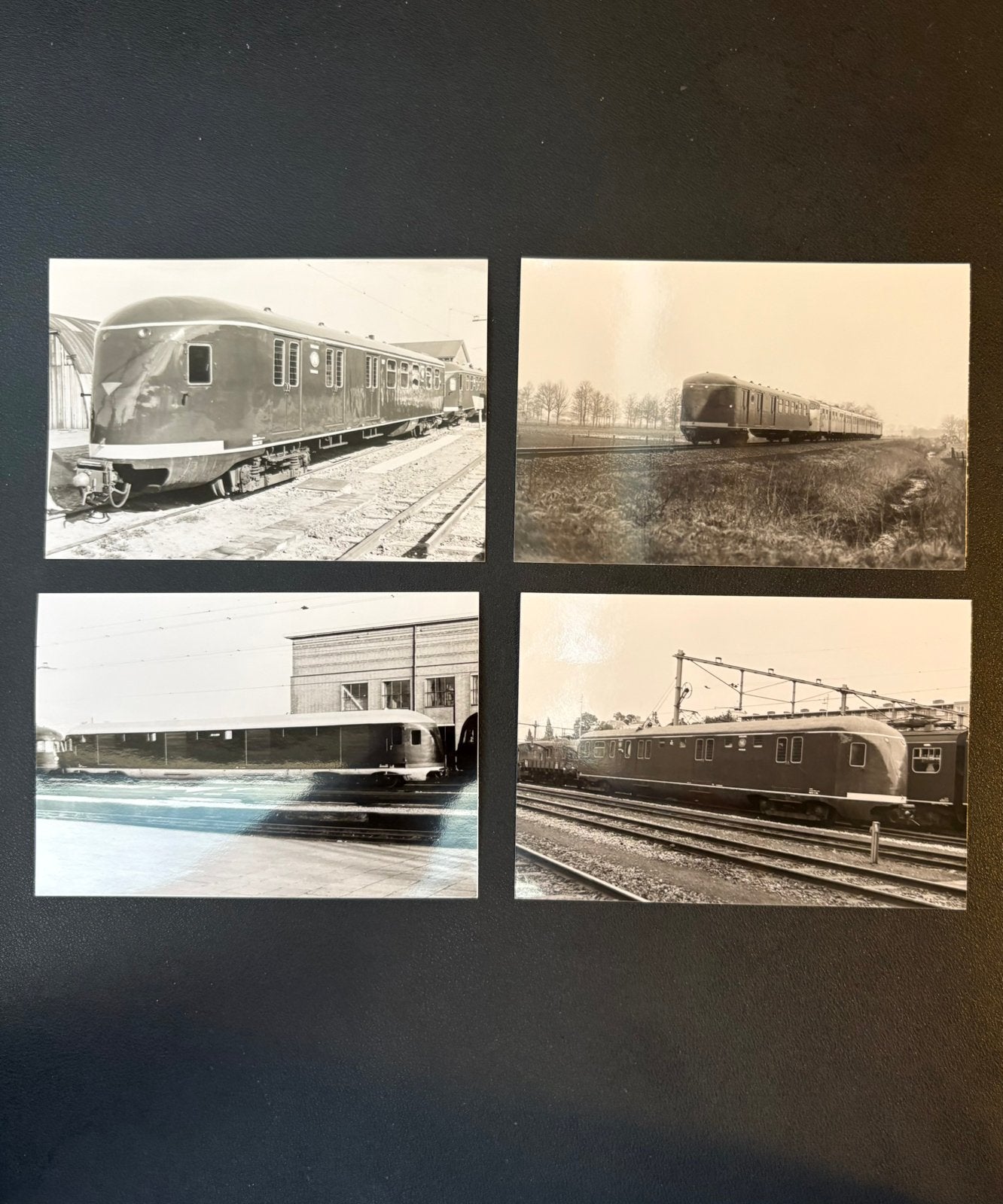 4 foto’s NS/PTT Pec’s (jaren 60/70), Ophalen of Verzenden, Gebruikt, Trein
