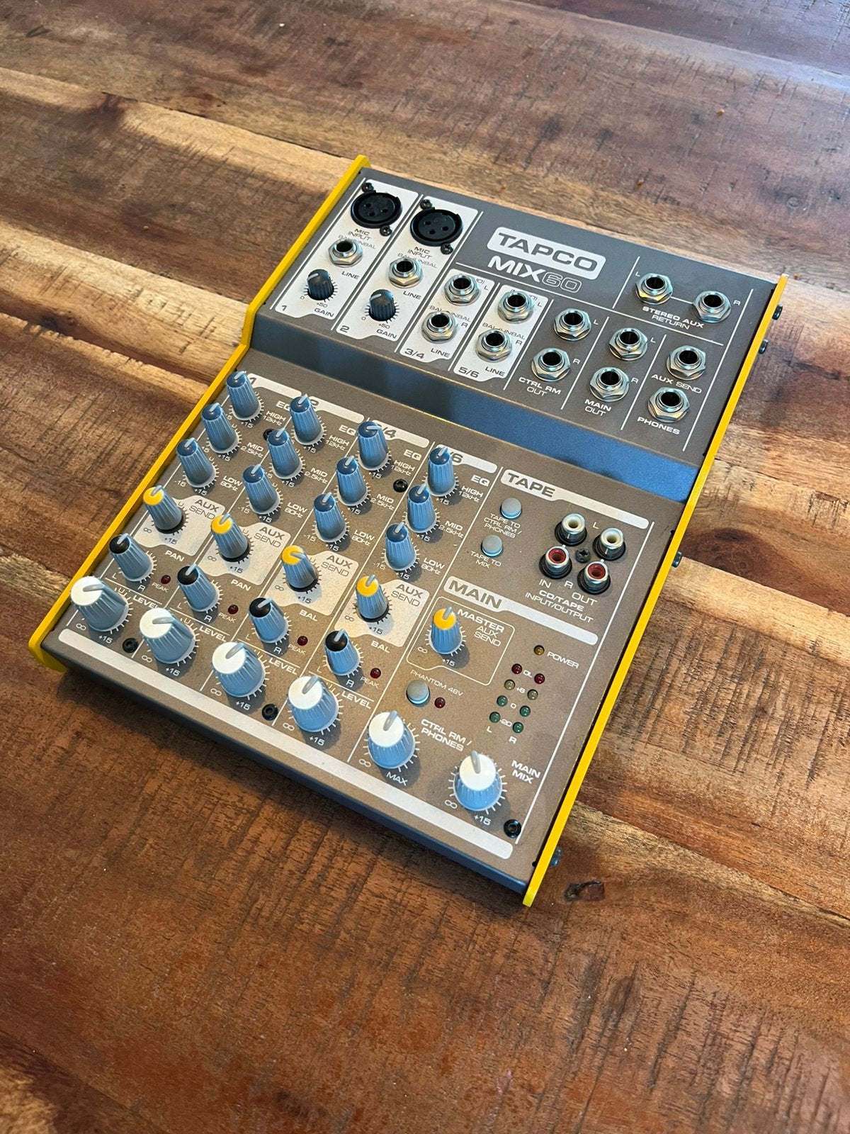 Tapco mix 60 Mengpaneel, Ophalen of Verzenden, Zo goed als nieuw, Minder dan 5 kanalen, Microfooningang