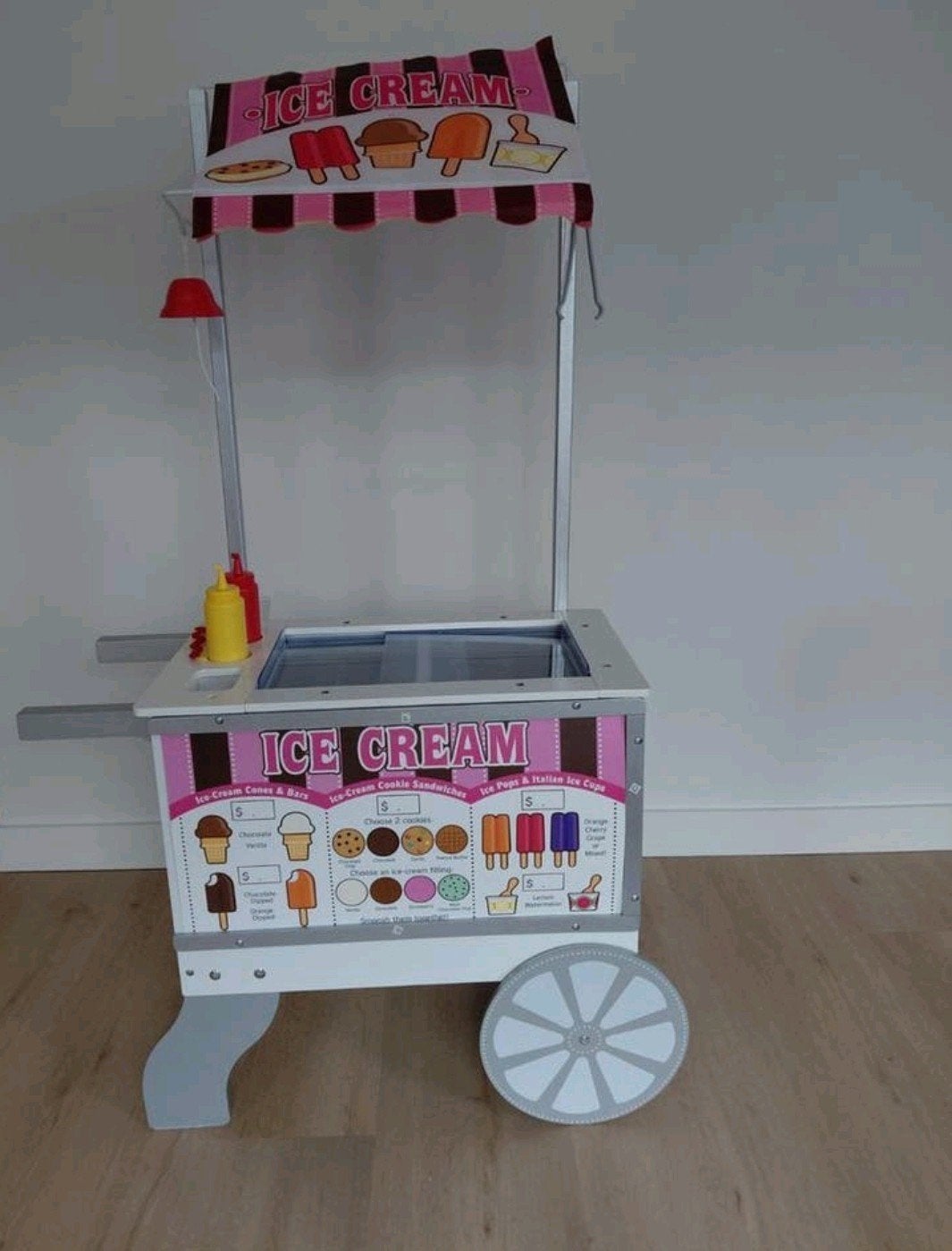 Melissa & Doug Food Cart - IJskar & Hotdogkraam, Ophalen, Nieuw, Jongen of Meisje
