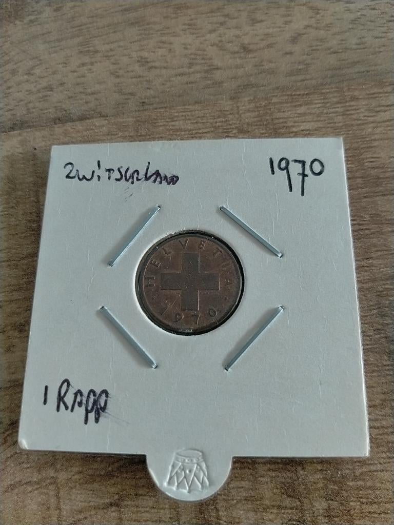 Zwitserland 1 Rappen 1970, Verzenden, Overige landen, Losse munt