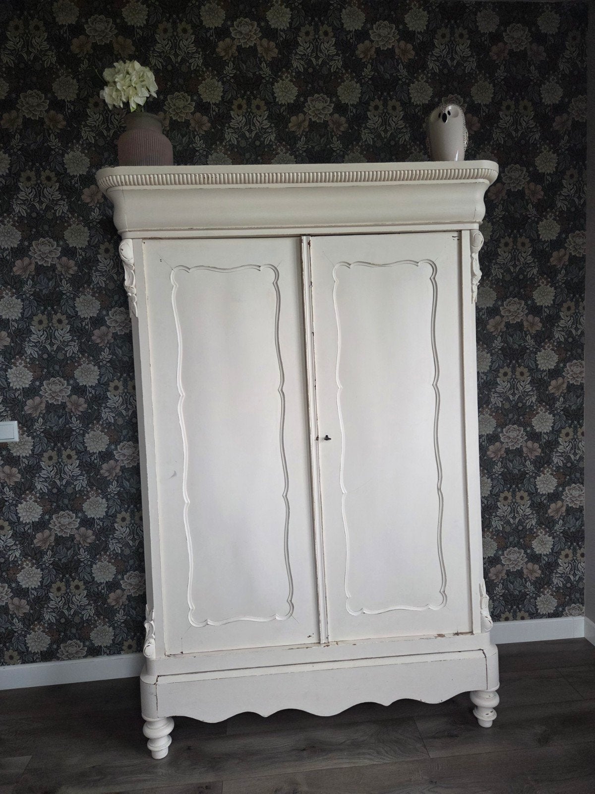 Antieke biedermeier kast, Ophalen