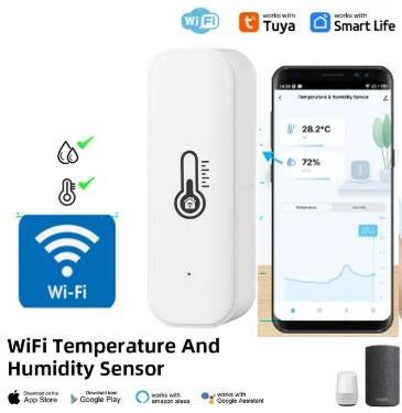 WiFi Thermometer Hygrometer Temperatuur Draadloos App TH06, Ophalen of Verzenden, Nieuw