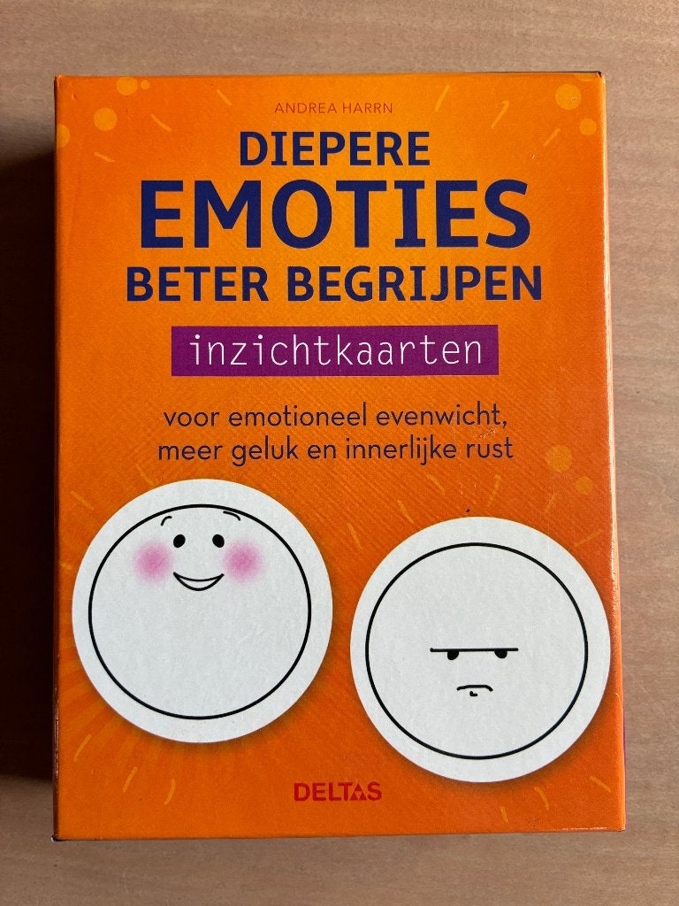 Inzichtkaarten - Diepere emoties beter begrijpen - zgan, Boeken, Ophalen of Verzenden, Zo goed als nieuw, Andrea Harrn