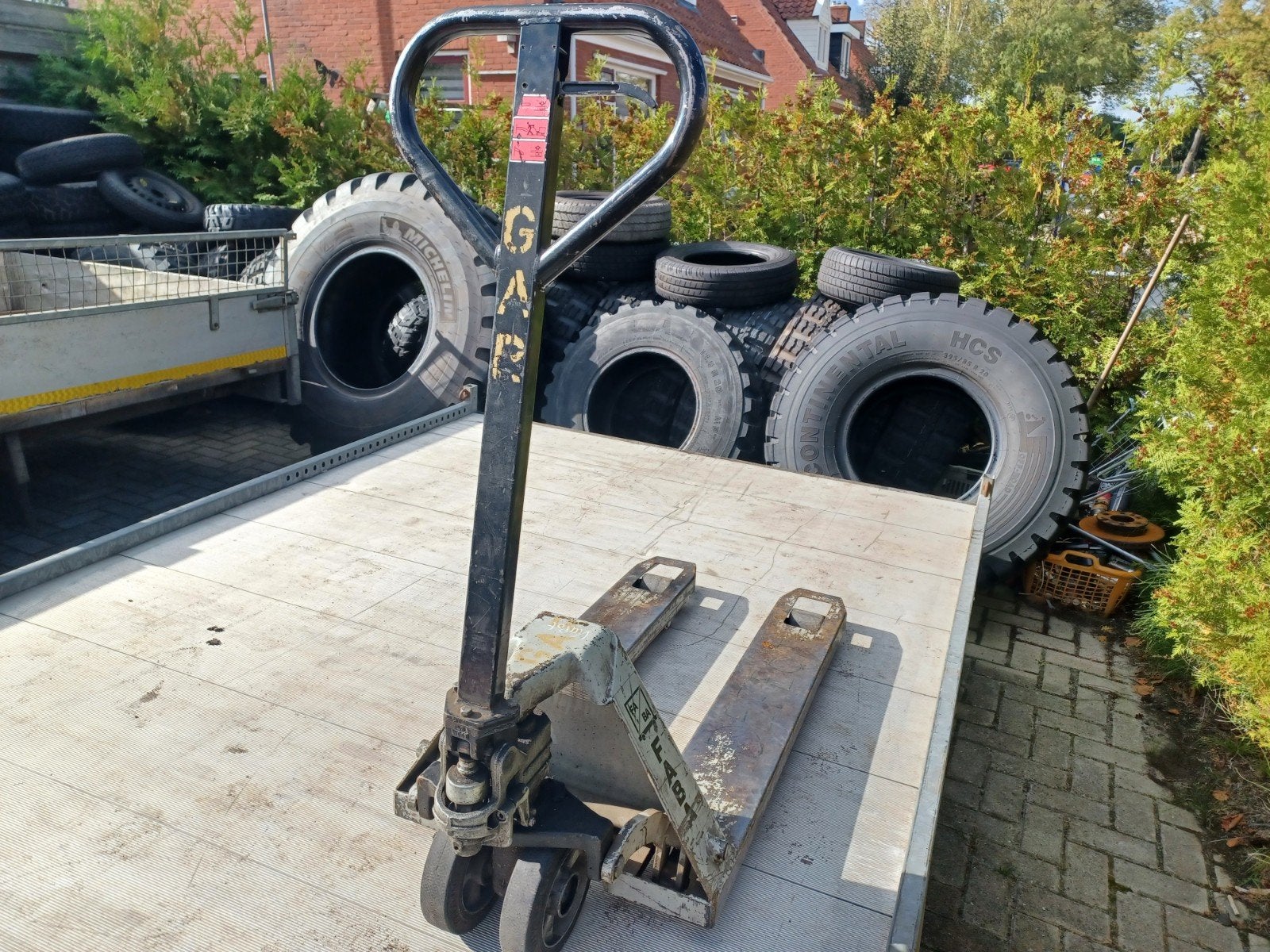 Faba Pompwagen / Palletwagen - Zakt langzaam, Ophalen of Verzenden, FABA, Onbekend, Onbekend