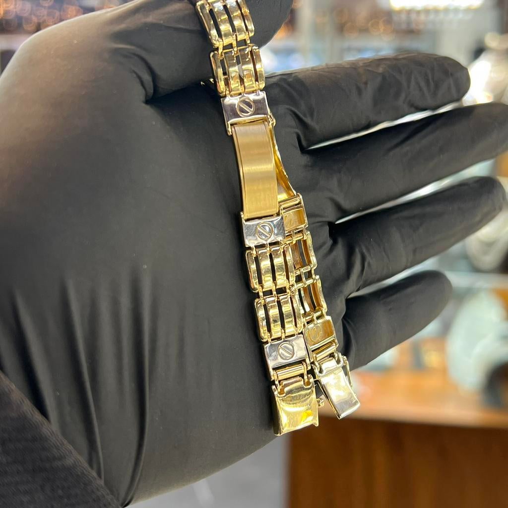 14k gouden armband heren, Ophalen of Verzenden, Zo goed als nieuw, Goud