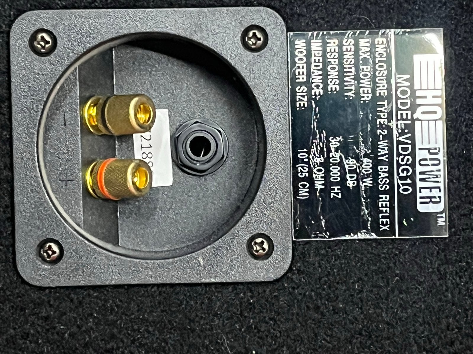 HQ Power VDSG10 Passieve Luidspreker - 2-Weg Bass Reflex, Vloerstaande luidspreker, Gebruikt, Ophalen of Verzenden, Basreflex