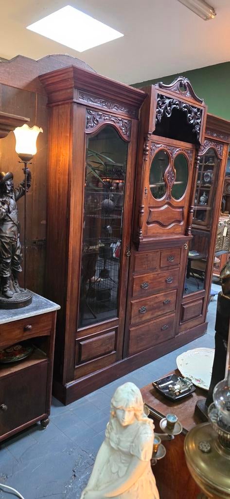 Prachtige Jugendstil / Art Nouveau kast - 3-delig, Antiek en Kunst, Ophalen