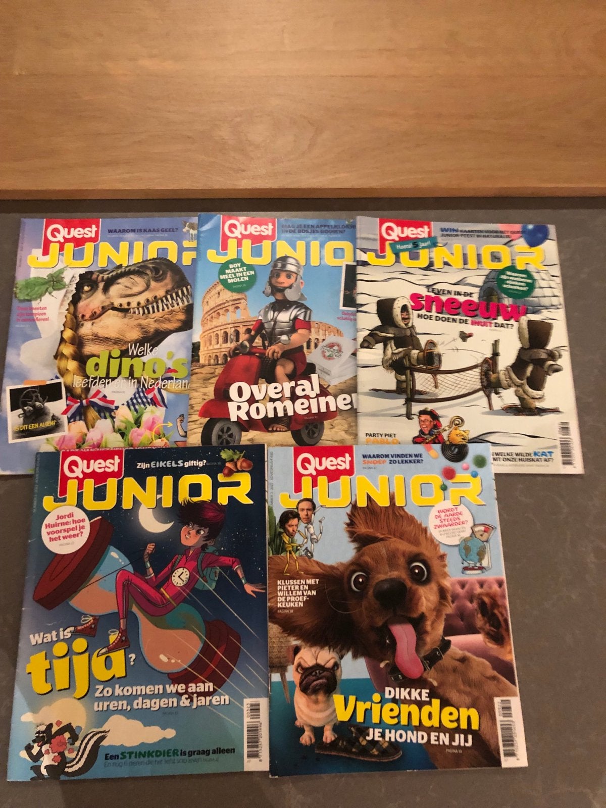 Quest Junior Tijdschriften - Set van 5, Boeken, Tijdschriften en Kranten, Ophalen, Gelezen, Wetenschap en Natuur