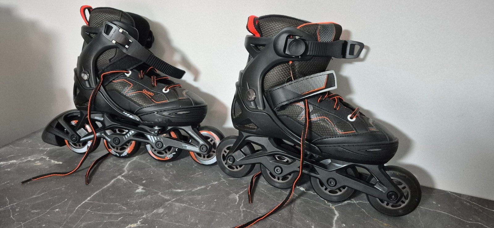 Inline skates Oxelo Fit 500 - Verstelbaar - Maat 32-35, Verstelbaar, Kinderen, Zo goed als nieuw, Inline skates 4 wielen