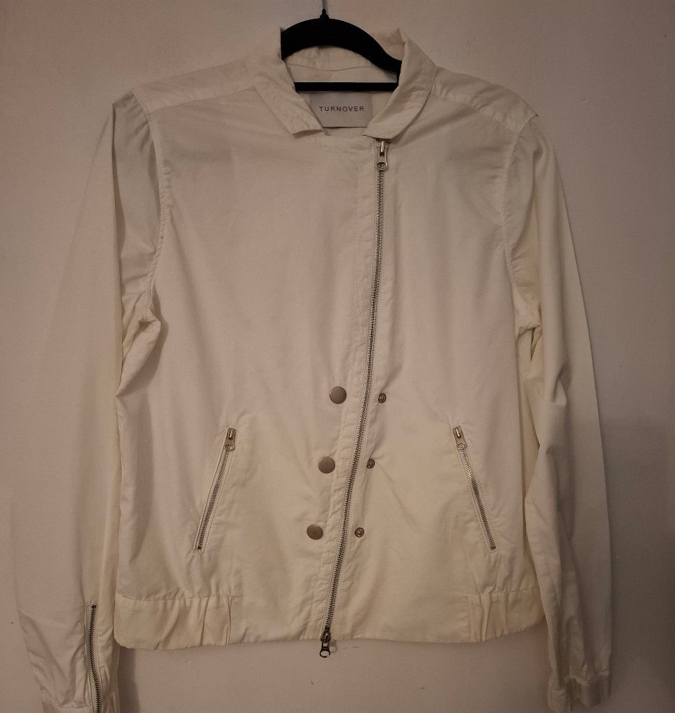 Turnover wit jasje, Maat 38/40 (M), Verzenden, Wit, Turnover