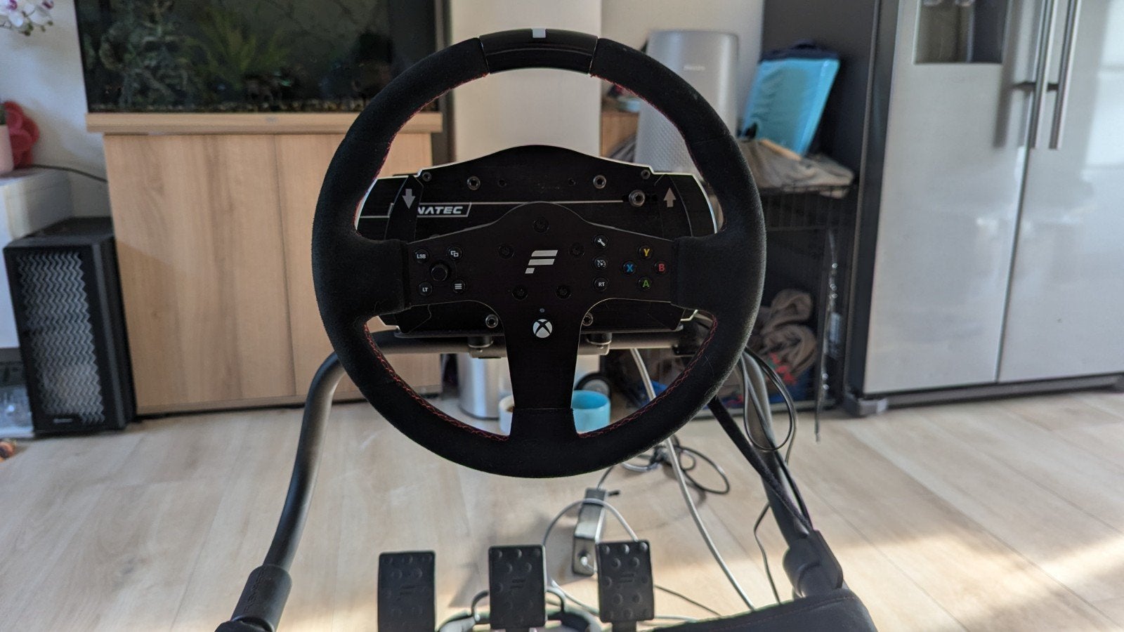 Playseat met Fanatec CLS 8nm met 3 pedalen., Ophalen, Zo goed als nieuw, Playseat of Racestoel