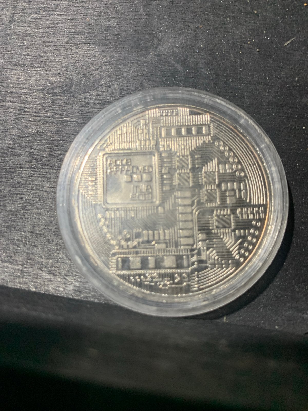 Bitcoin Fysieke Herdenkingsmunt - Zilverkleurig, Ophalen of Verzenden, Overige waardes, Losse munt
