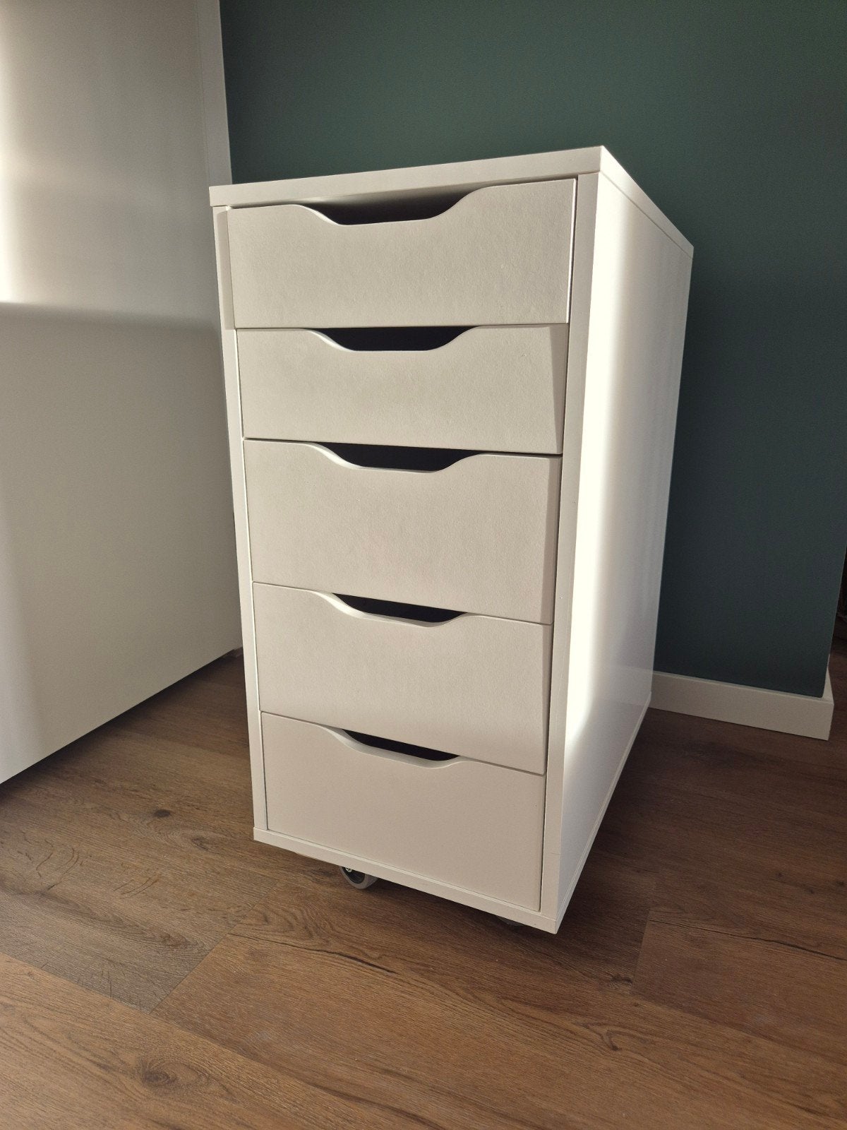Ikea Alex witte ladekast ladeblok met 5 laden, Ophalen, Overige materialen, Minder dan 50 cm, 5 laden of meer
