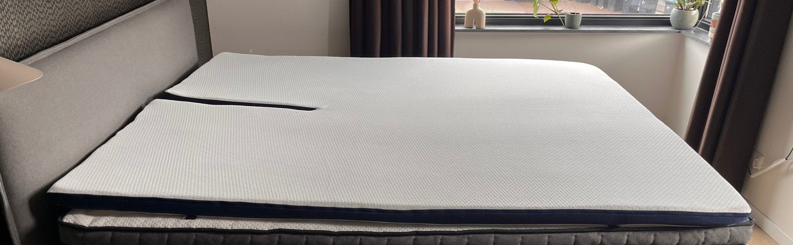 Mattsleeps split topper, Huis en Inrichting, Slaapkamer | Matrassen en Bedbodems, Ophalen, 210 cm, Tweepersoons, Zo goed als nieuw