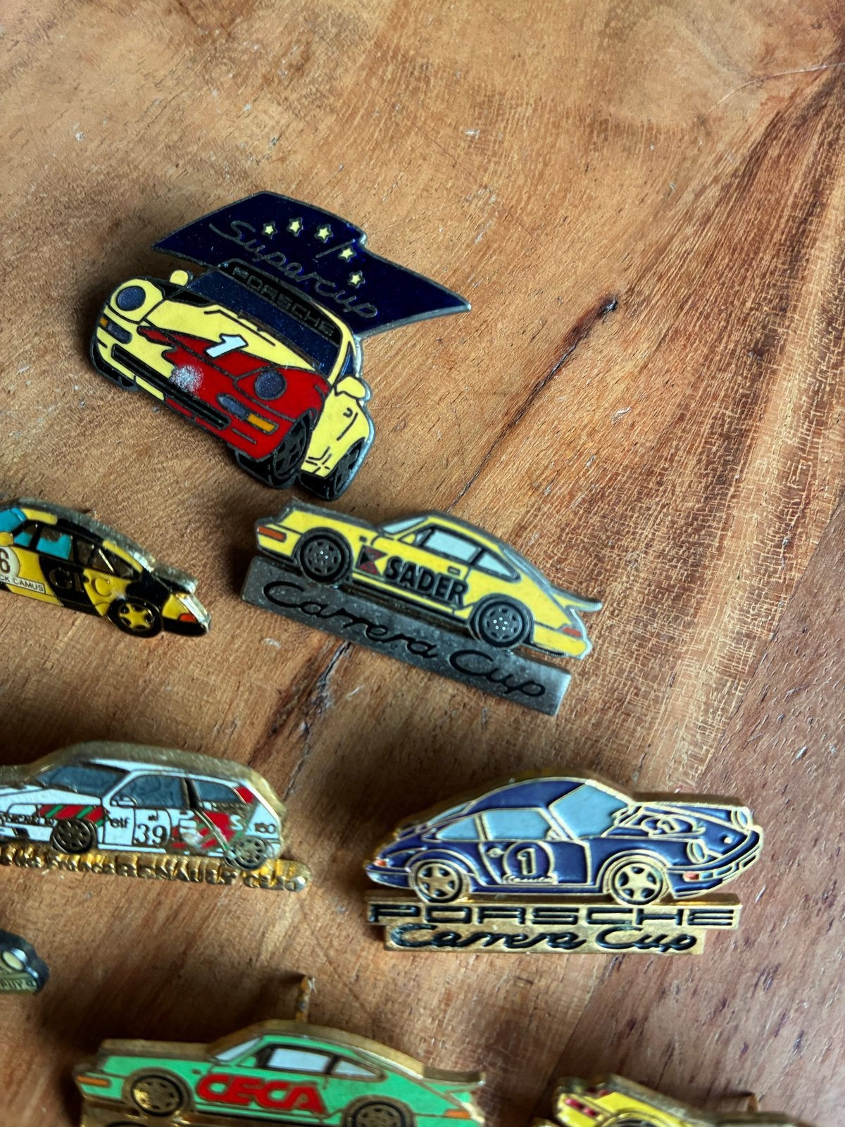 Verzameling Porsche Carrera Cup en Supercup Speldjes, Ophalen of Verzenden, Gebruikt, Auto's