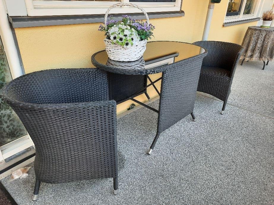 tuinmeubelset, Kunststof, Zo goed als nieuw, Tuinset, Eettafel