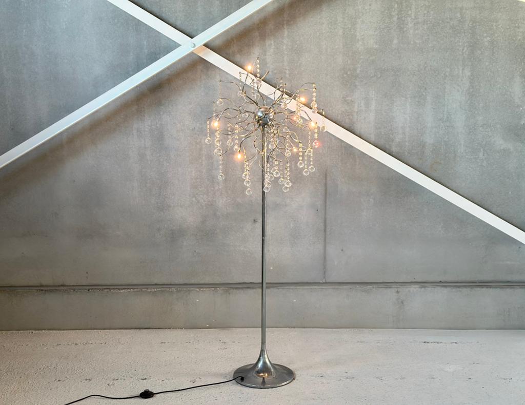 Vintage sputnik vloerlamp, Ophalen of Verzenden, Zo goed als nieuw