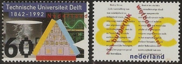 Nederland 1515-1516 serie delft en het wetboek., Verzenden, Postfris