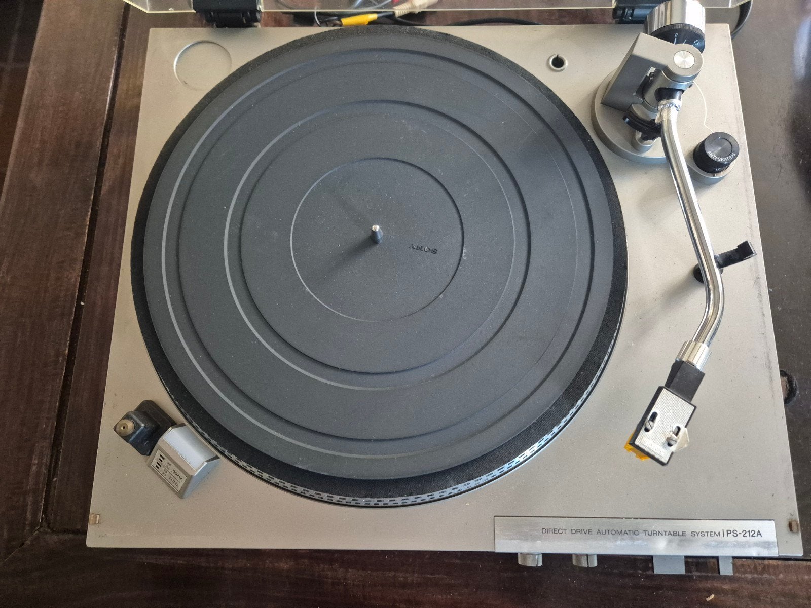 Sony PS-212A Direct Drive Automatische Platenspeler, Ophalen, Gebruikt, Pitch-regelaar, Platenspeler