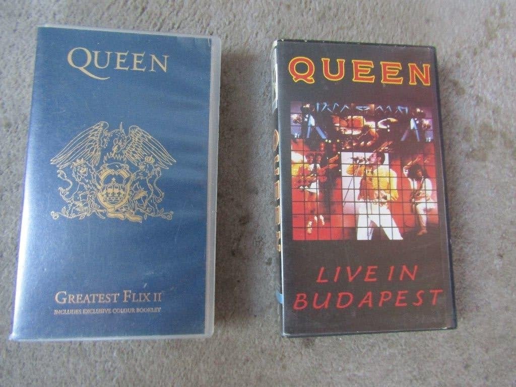 2 Videobanden van Queen ALLEEN OPHALEN, Ophalen, Alle leeftijden, Muziek en Concerten, VHS