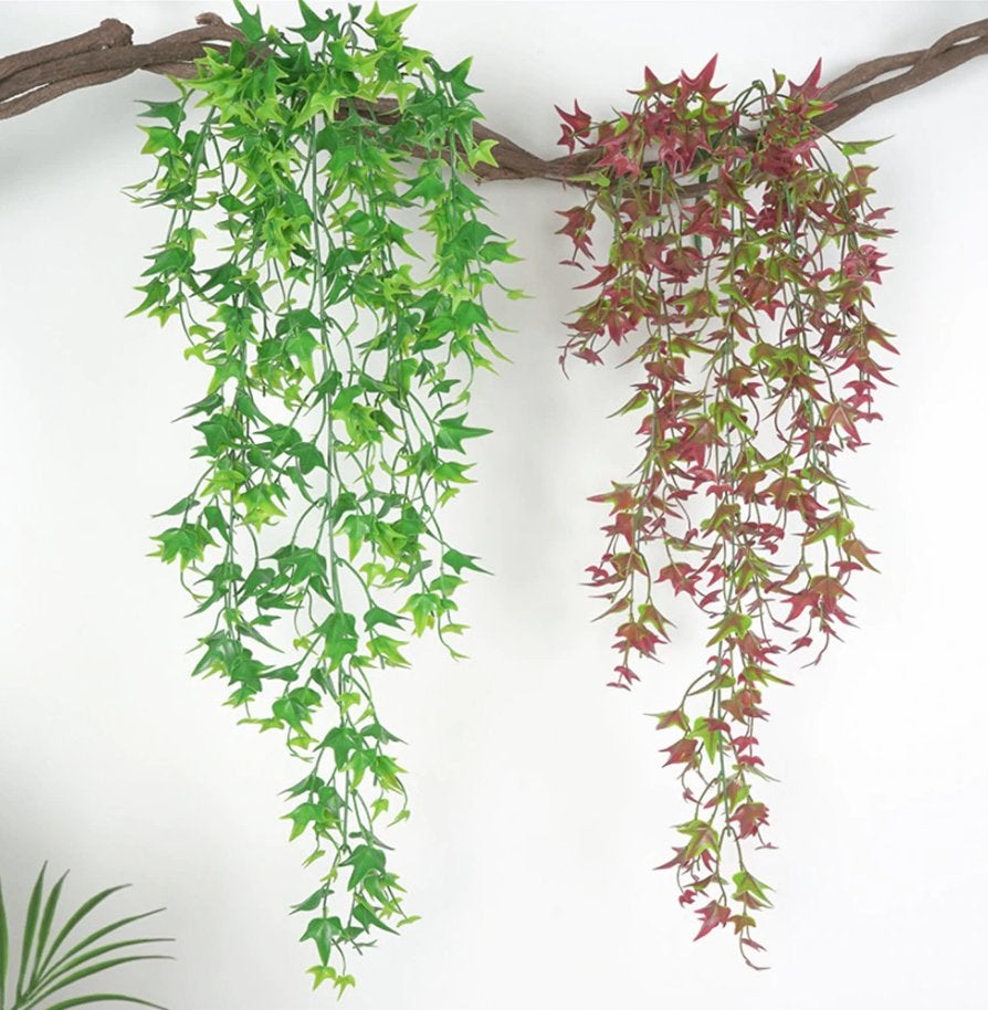 Kunst Rotan Hangplant / Wijnstok Bladeren Plant Nep Hang, Verzenden, Nieuw, Kunstplant
