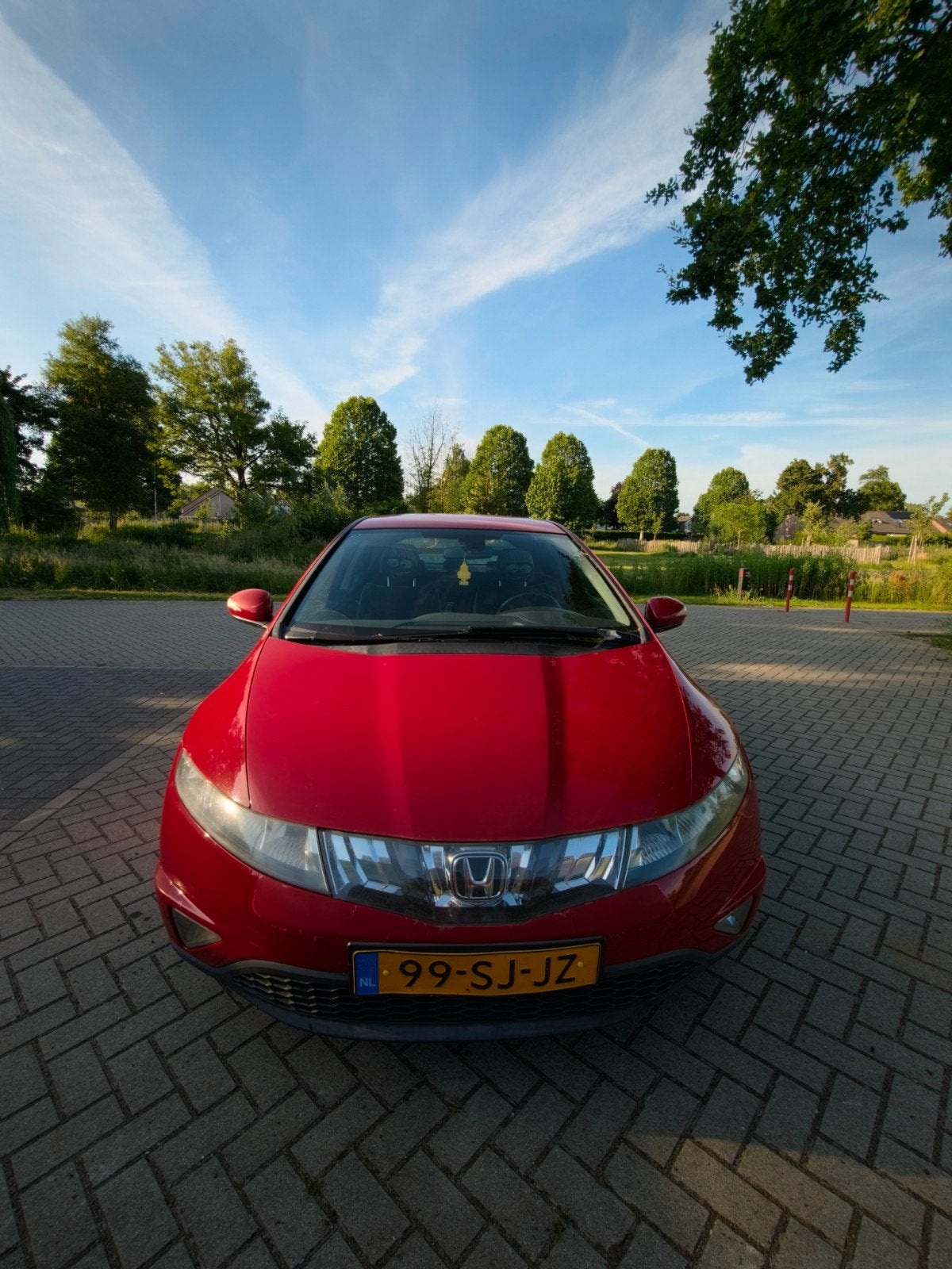 Honda Civic 1.4 I 5DR 2006 Rood, Auto's, 83 pk, 4 cilinders, 49 €/maand, Origineel Nederlands