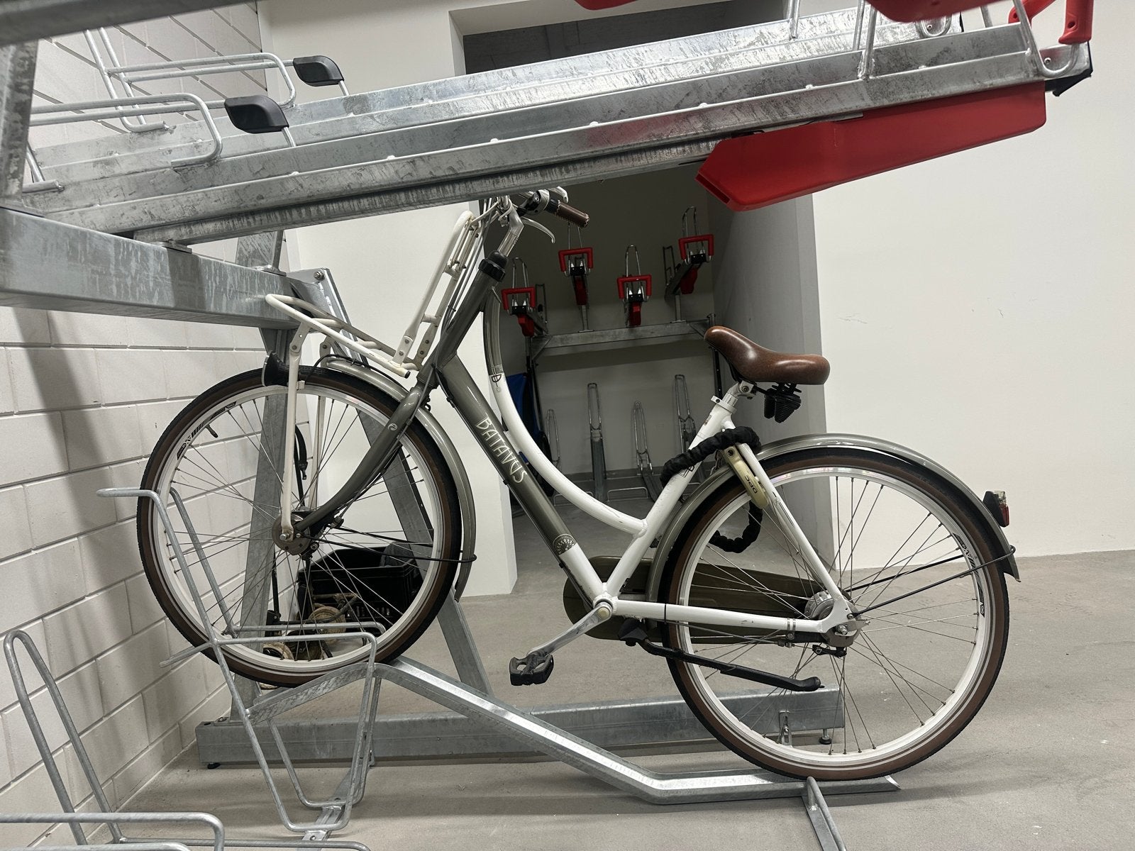 Batavus Stadsfiets met Voordrager - Gebruikt, Ophalen, Terugtraprem, Versnellingen, Batavus